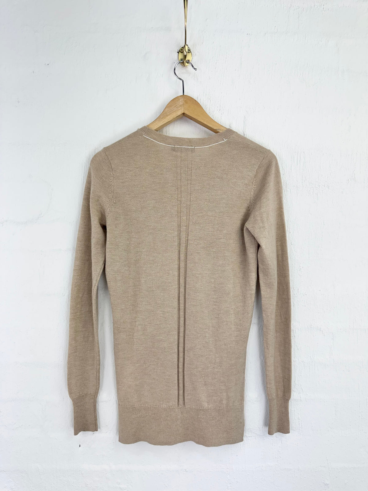 Bassike Biscuit Wool & Cashmere Sweater - AU8/10