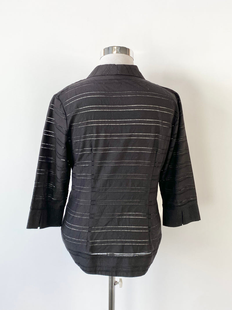 The Arc Clothing Black Half Sleeve Blazer - AU10