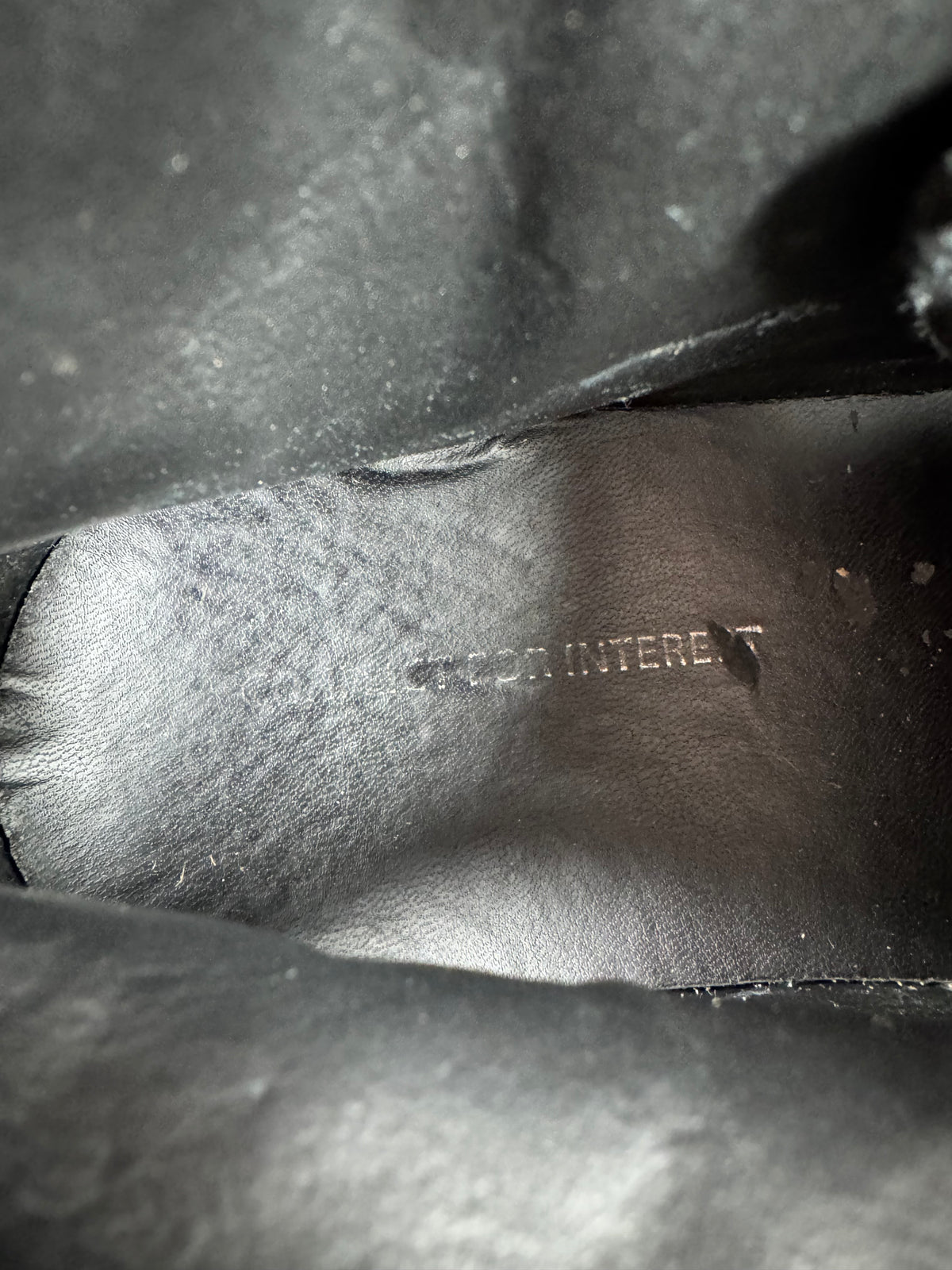 Conflict for Interest Black Suede High Top Lace Ups - EU42