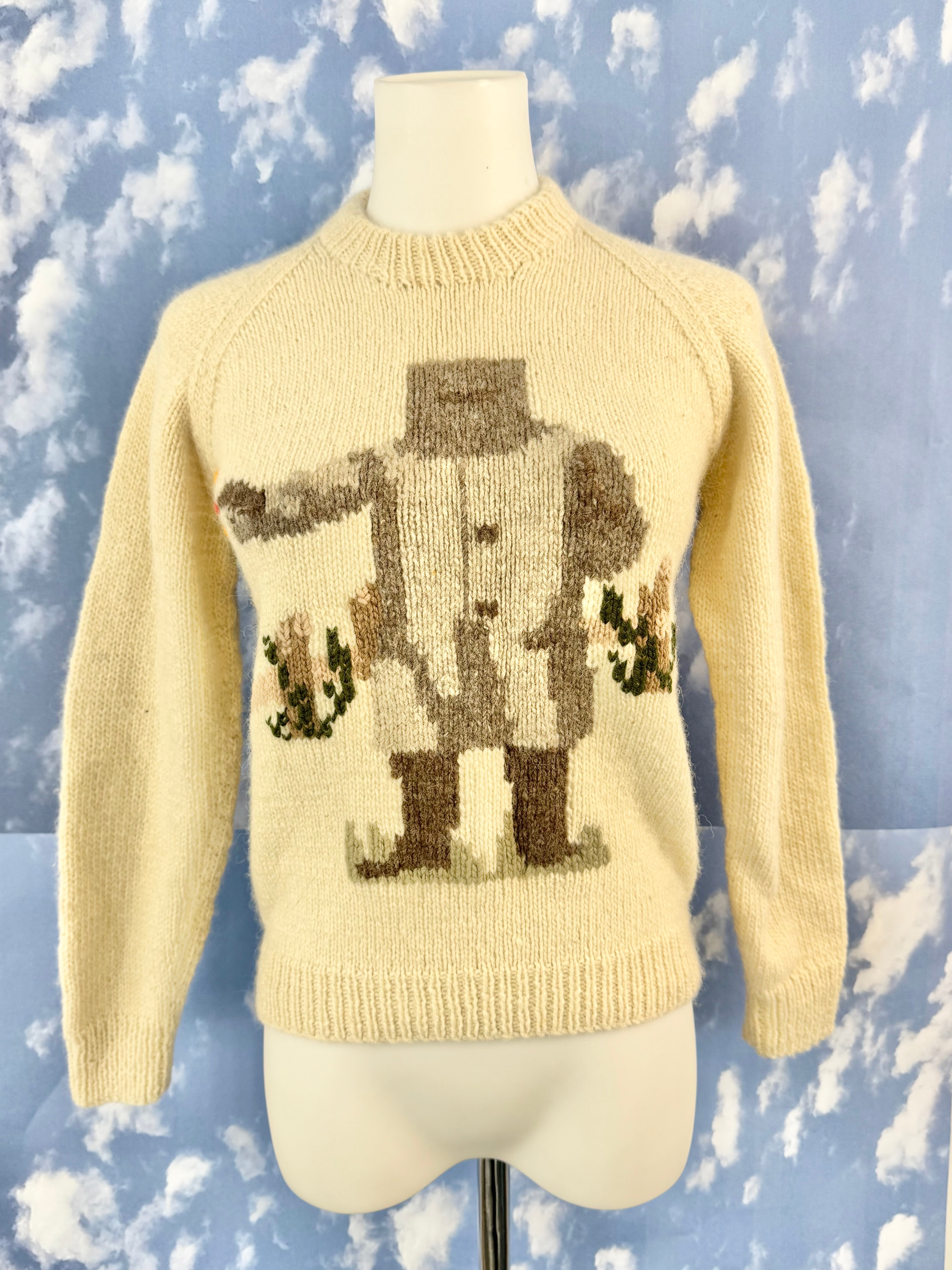 Hand-Knitted Ned Kelly Jumper - XS/Kids