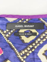 Isabel Marant Cobalt Silk 'Tyron' Blouse - AU10/12