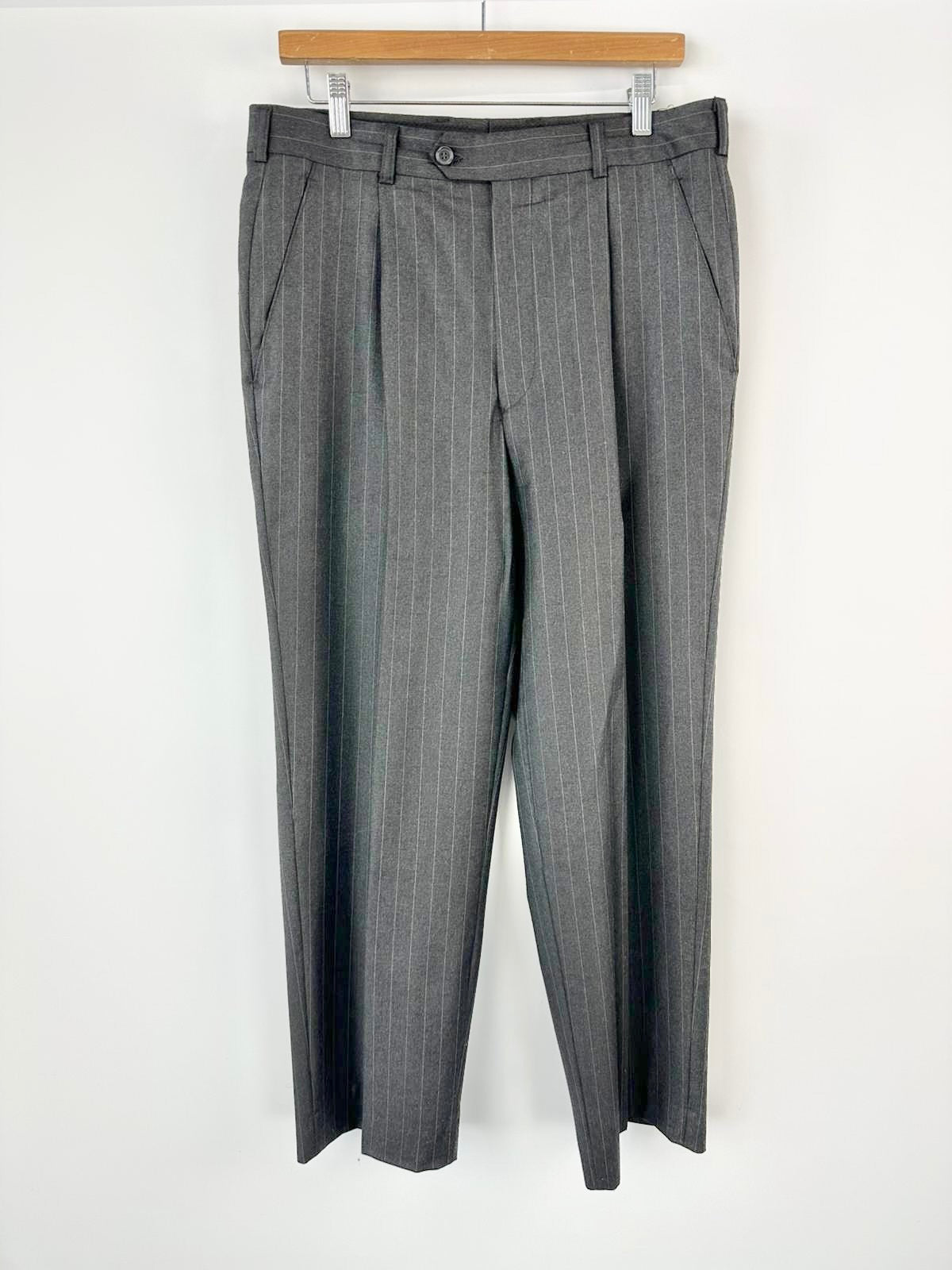MFW Grey & Black Pinstriped Slacks - 43