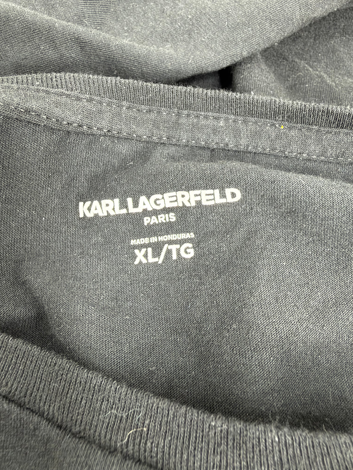 Karl Lagerfeld Black Skull with Sunglasses T-Shirt - XL