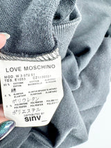 Love Moschino Black Puff Sleeve Black Zippered Hoodie - AU10