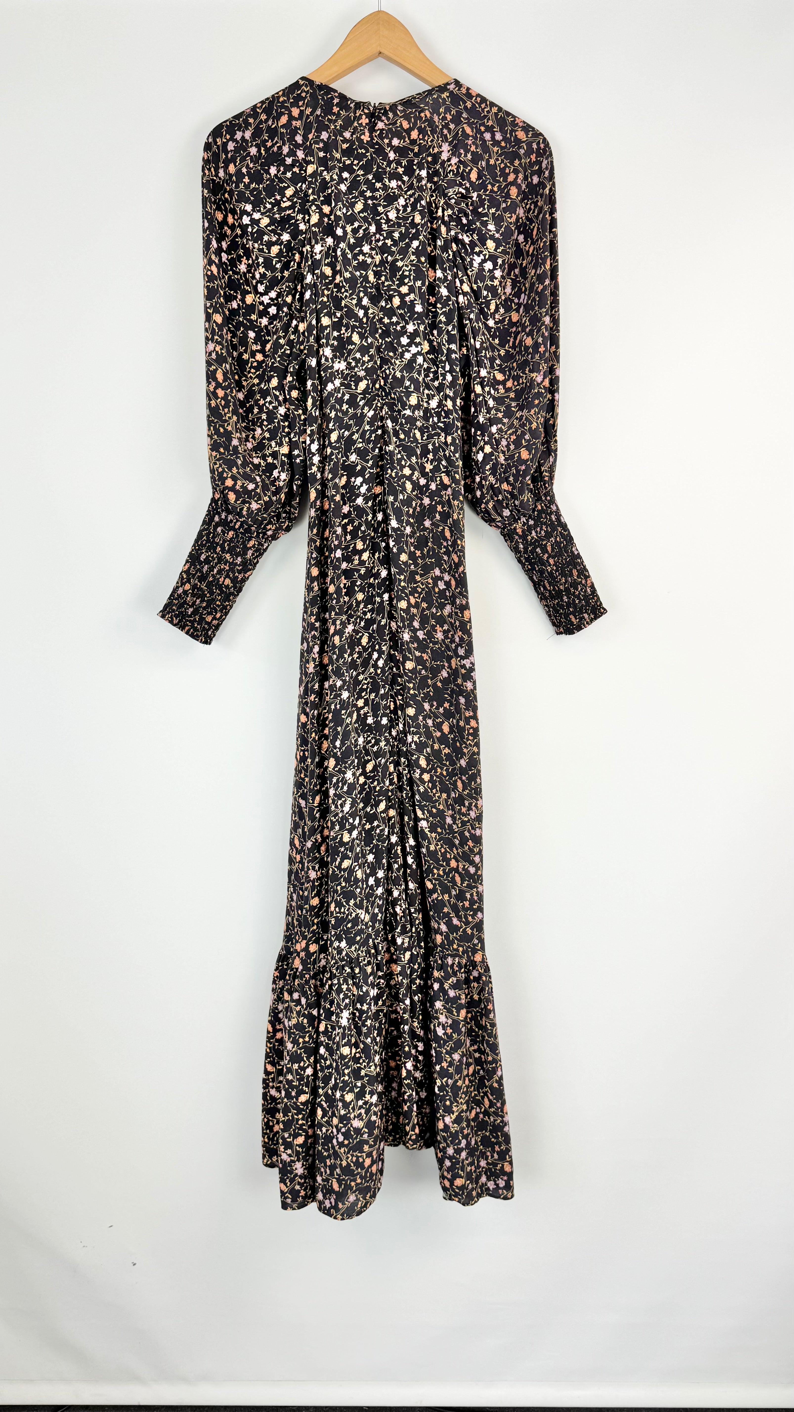 Husk Black Floral 'Garland' Maxi Dress - AU8