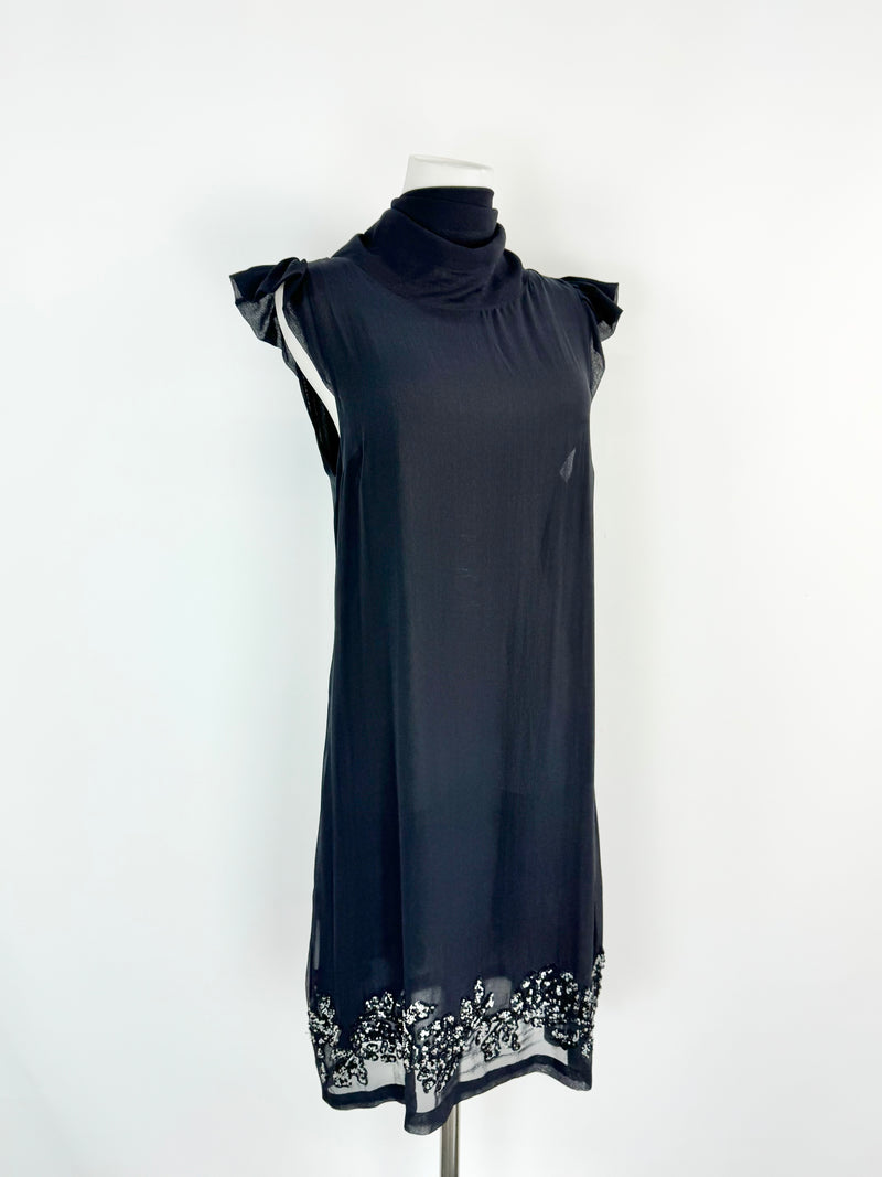 Twin Set by Simone Barbieri Black Sequined Dress - AU8/10