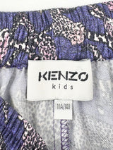 Kenzo Kids Violet & Leopard-Print Skirt - 10