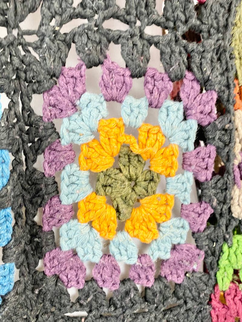 Handmade Multicolour Crochet Cardigan - AU10