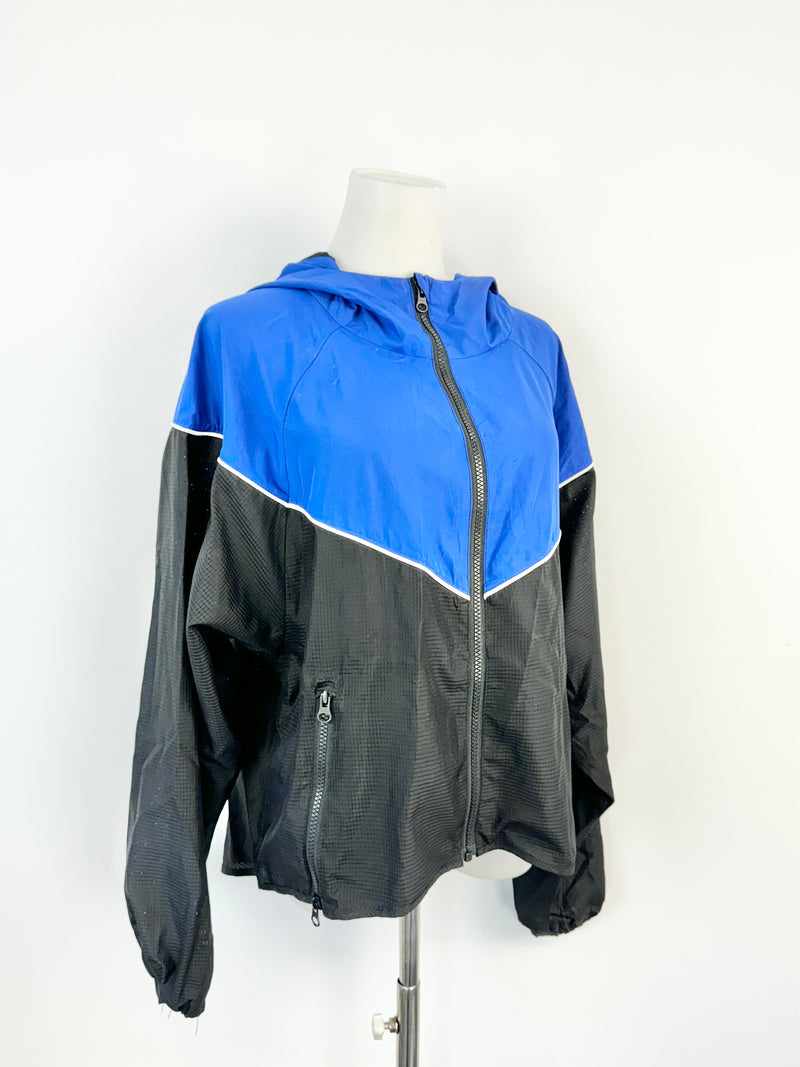 Ivy Park Blue & Black Contrast Windbreaker - AU6