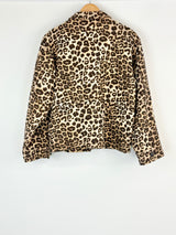 Anine Bing Leopard-Print 'Flynn' Jacquard Jacket - AU4/6