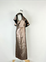 Rachel Zoe Rose Gold 'Tabitha' Off Shoulder Gown - AU8/10