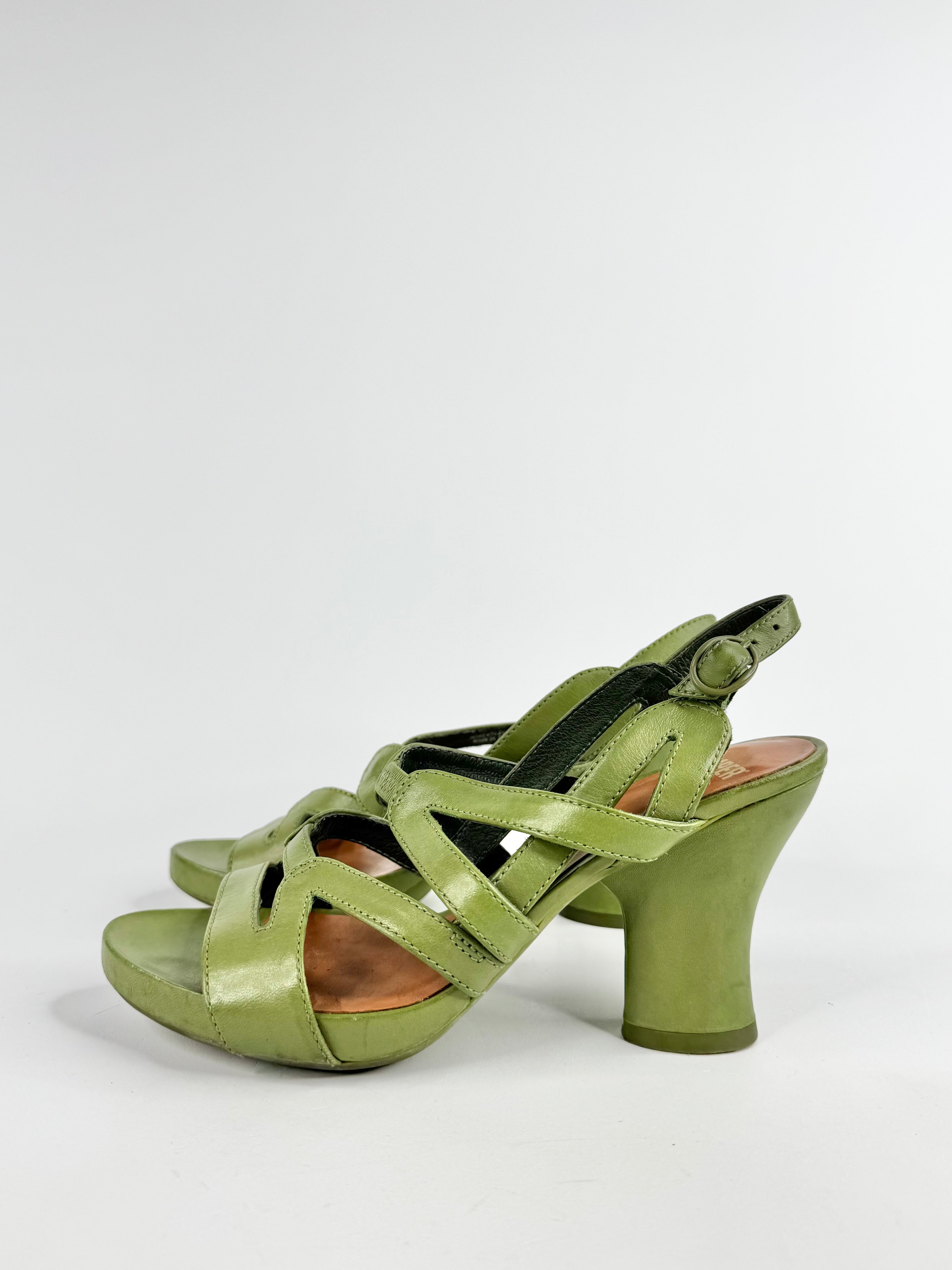 Camper Olive Green Pumps - EU36