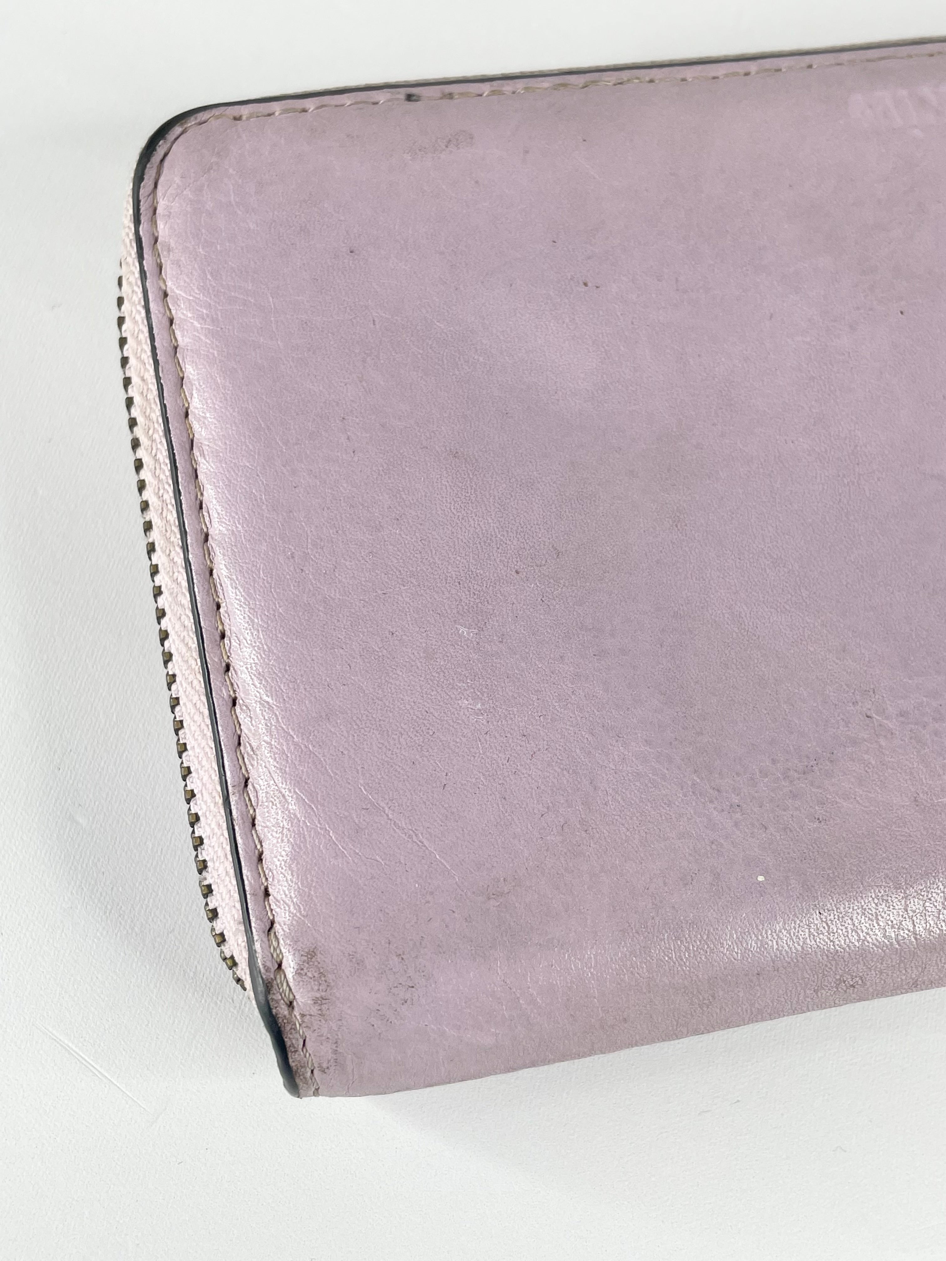 Mimco Lavender Leather Bow Wallet