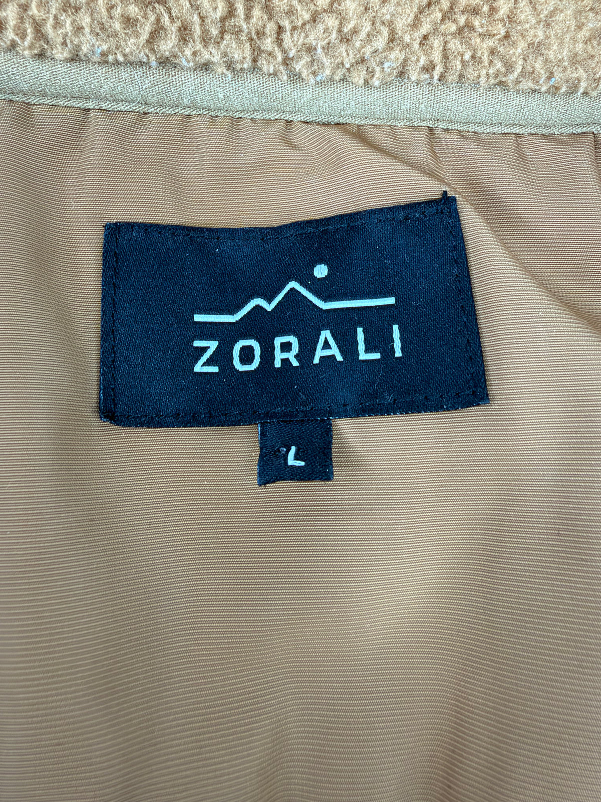 Zorali Sand Zip Through Fleece - L