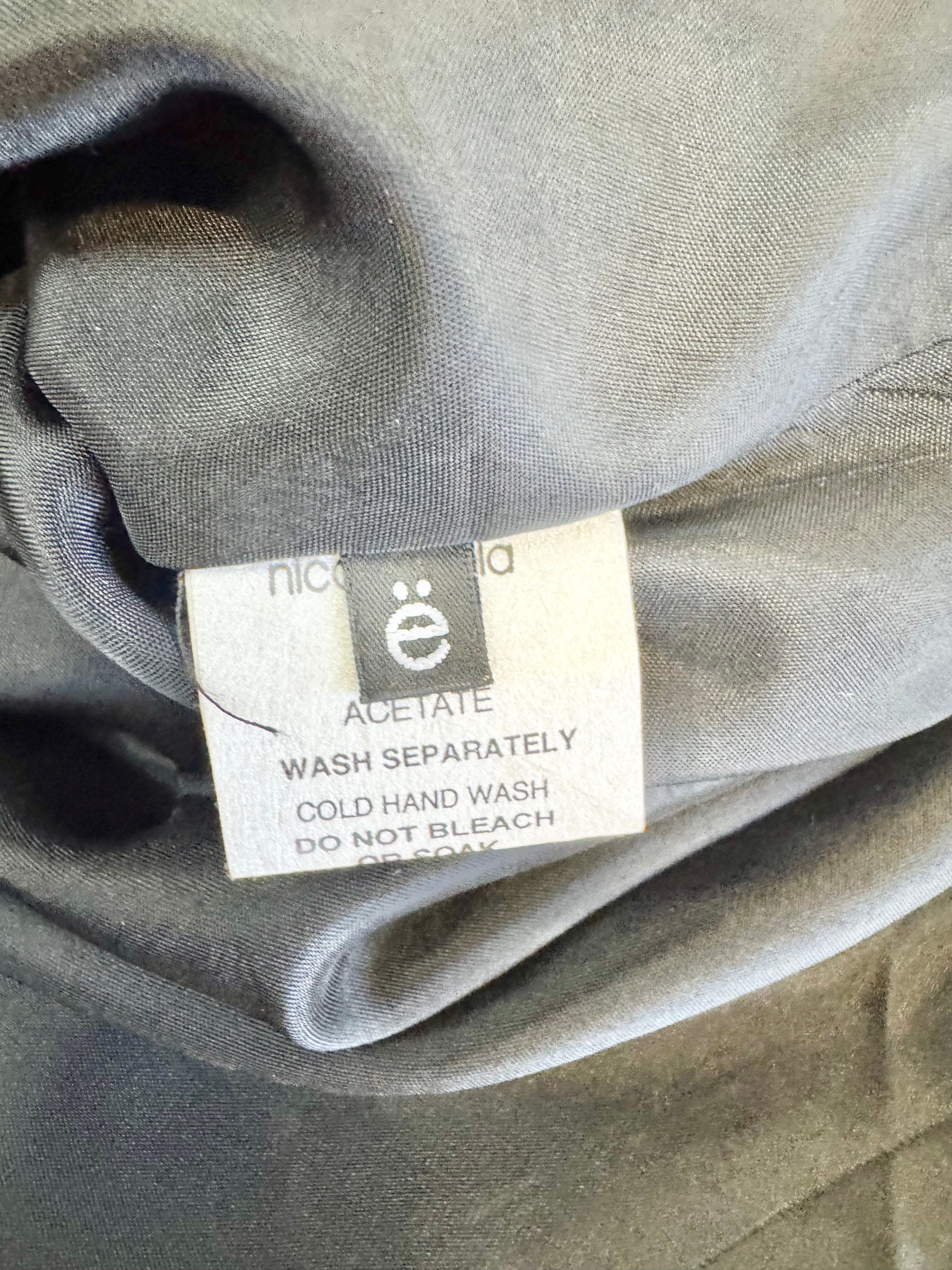 Nicolangela Black & White Linen Summer Dress - AU10/12