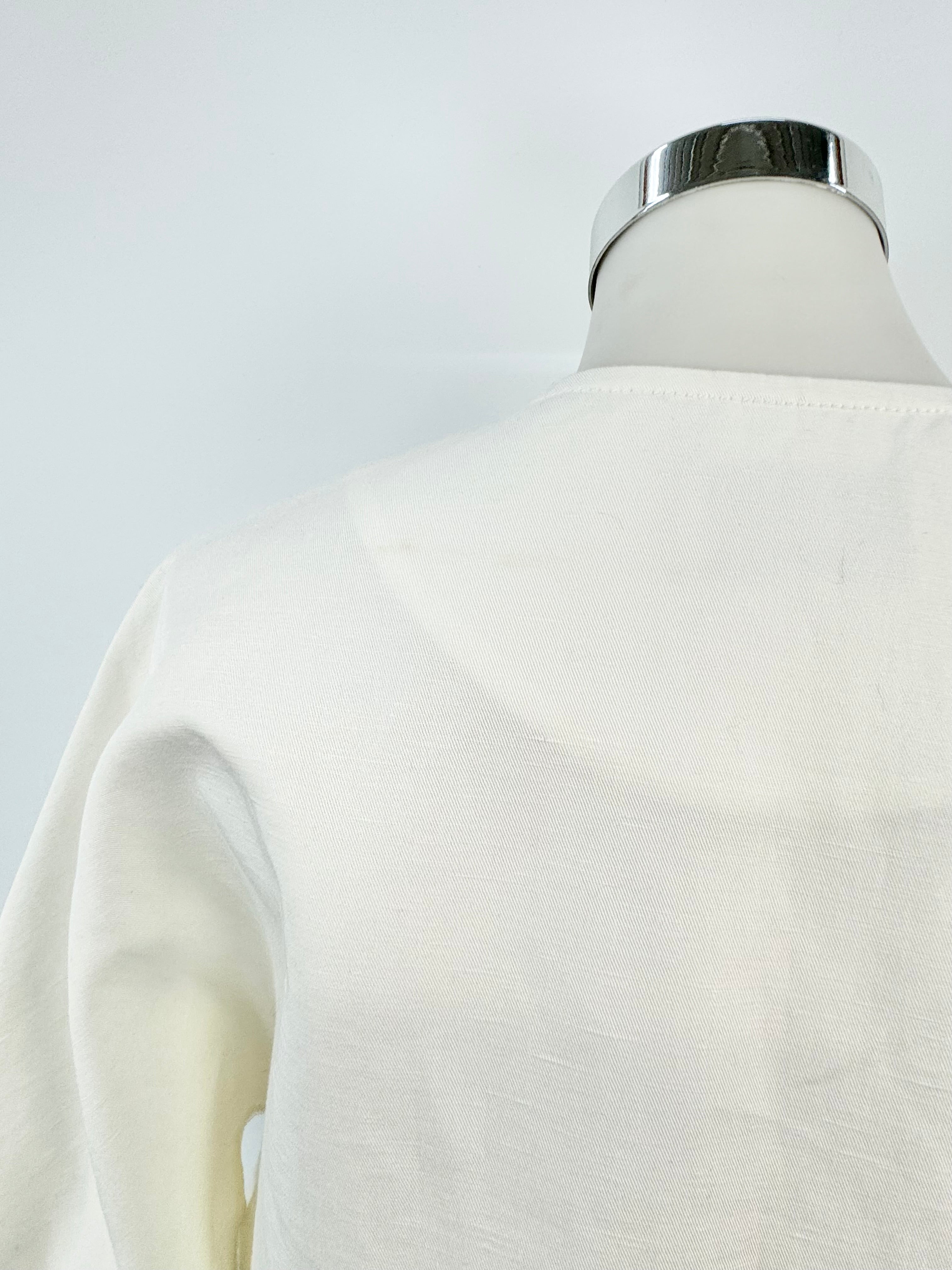Oroton White Cropped Jacket - AU10