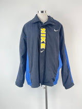 Vintage Nike Black & Blue Stripe Jacket - XL