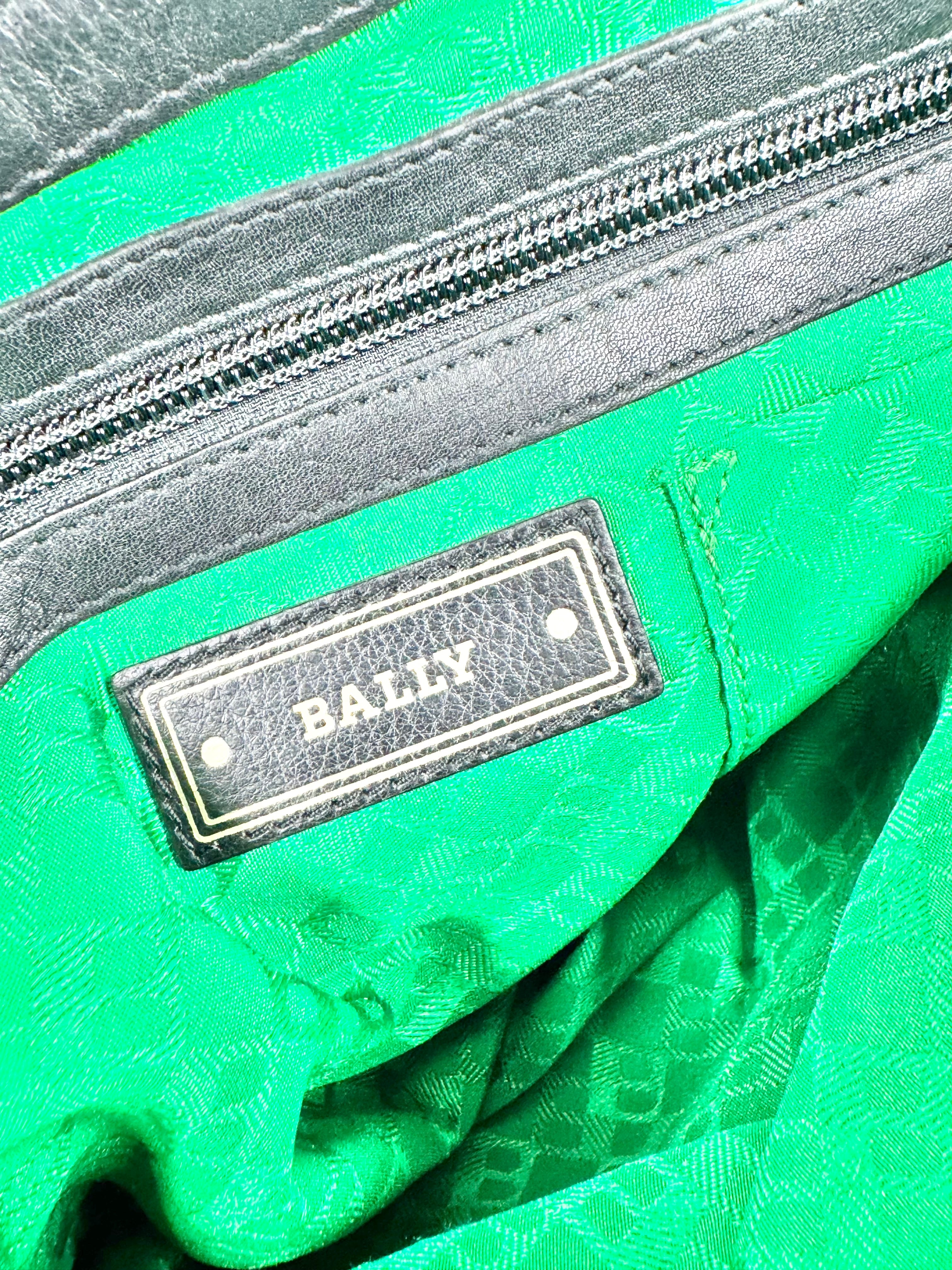 Bally Black Leather Shopper Shoulder Bag