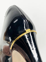 Bally Patent Black Leather Pumps - EU38/39