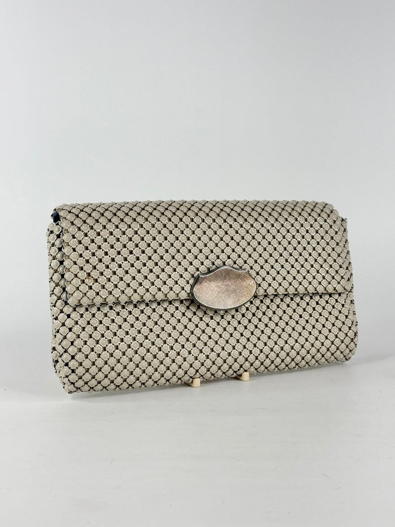 Vintage Oroton Glomesh Pearl-White Purse