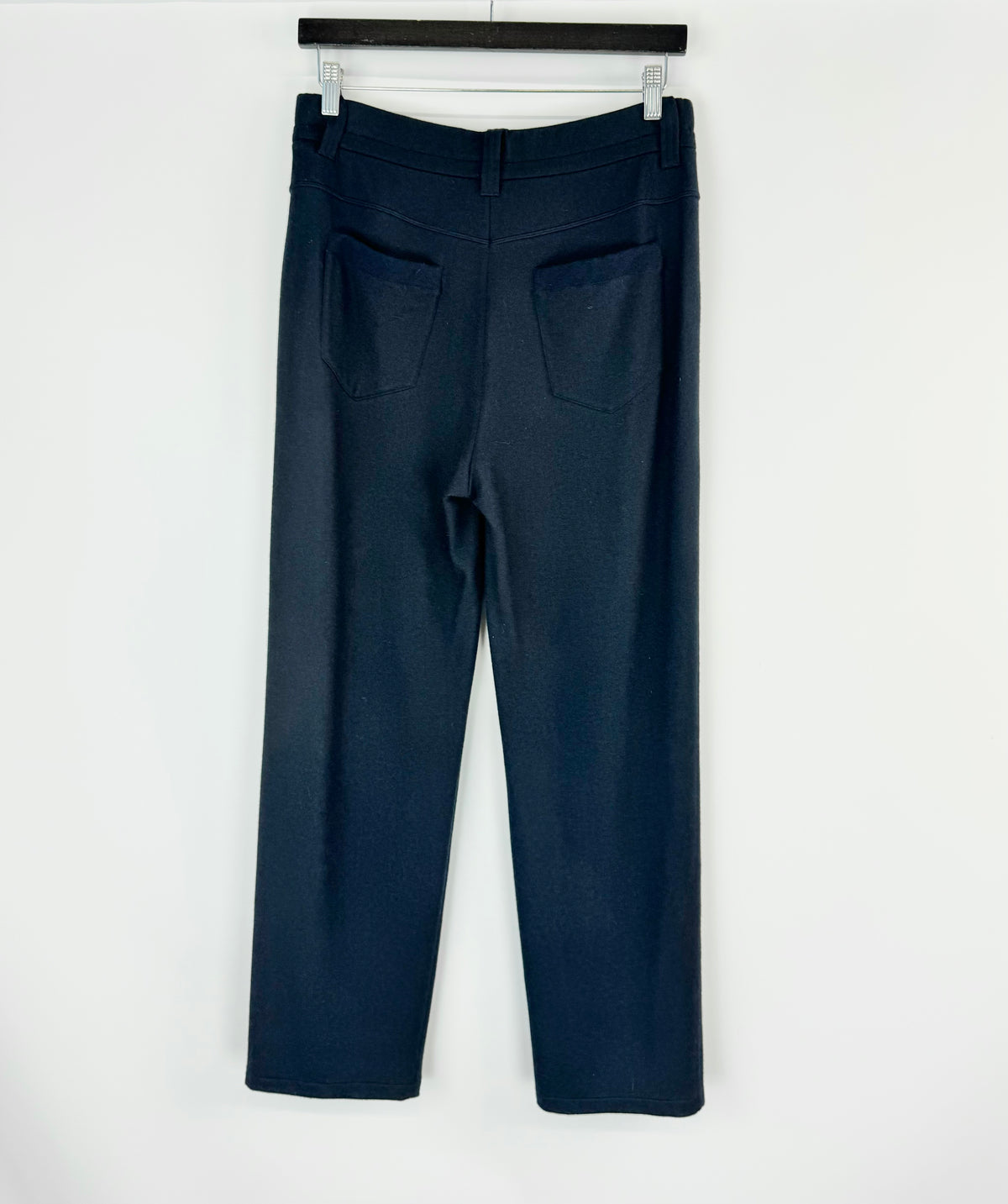 Giorgio Armani Midnight Blue Cashmere Drawstring Slacks - 42
