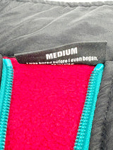 Pleasures Now Two-Tone Teal & Red 1/4 Zip Pullover - M
