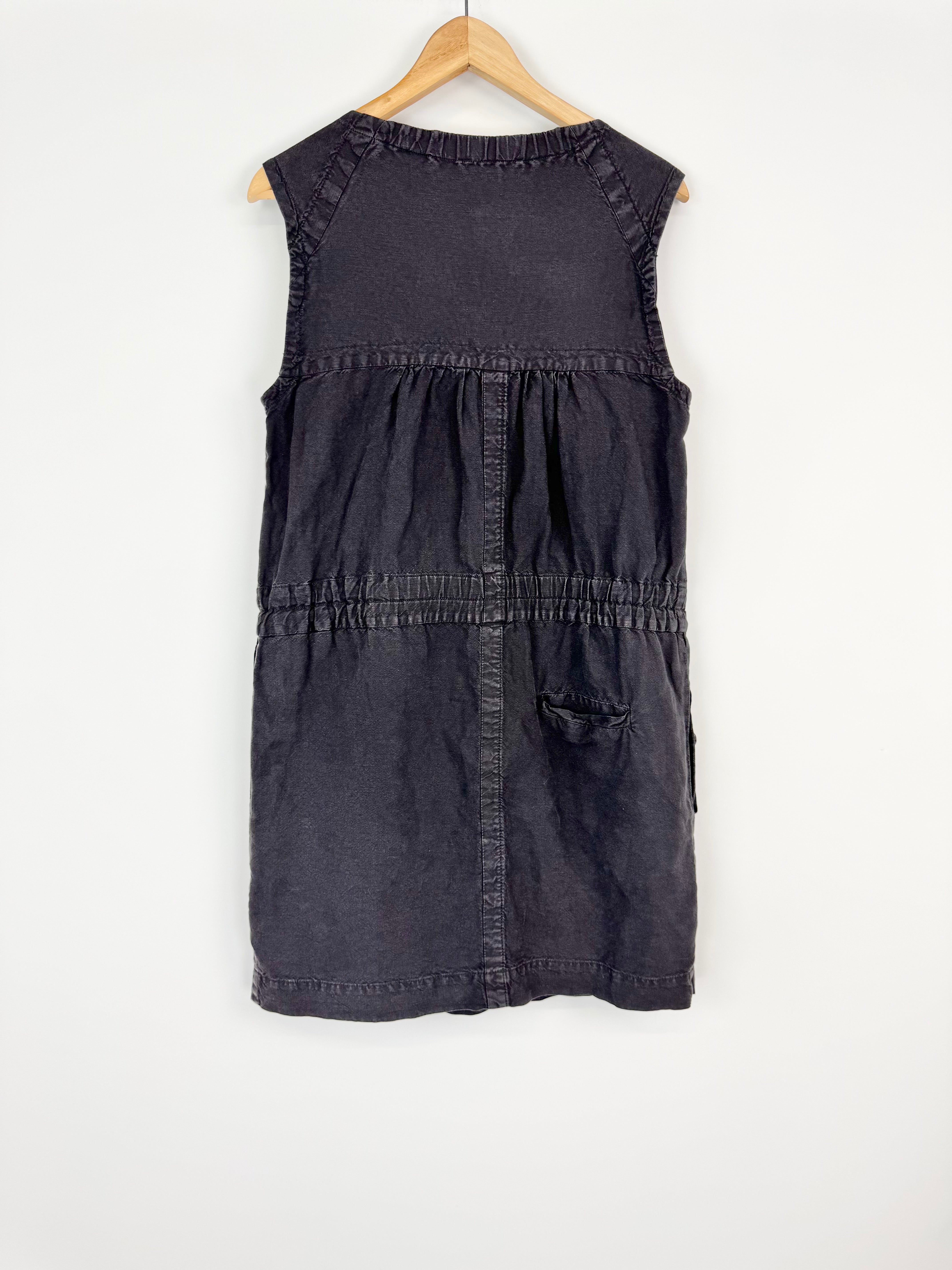 Isabel Marant Etoile Black Drawstring Waist Dress - AU10