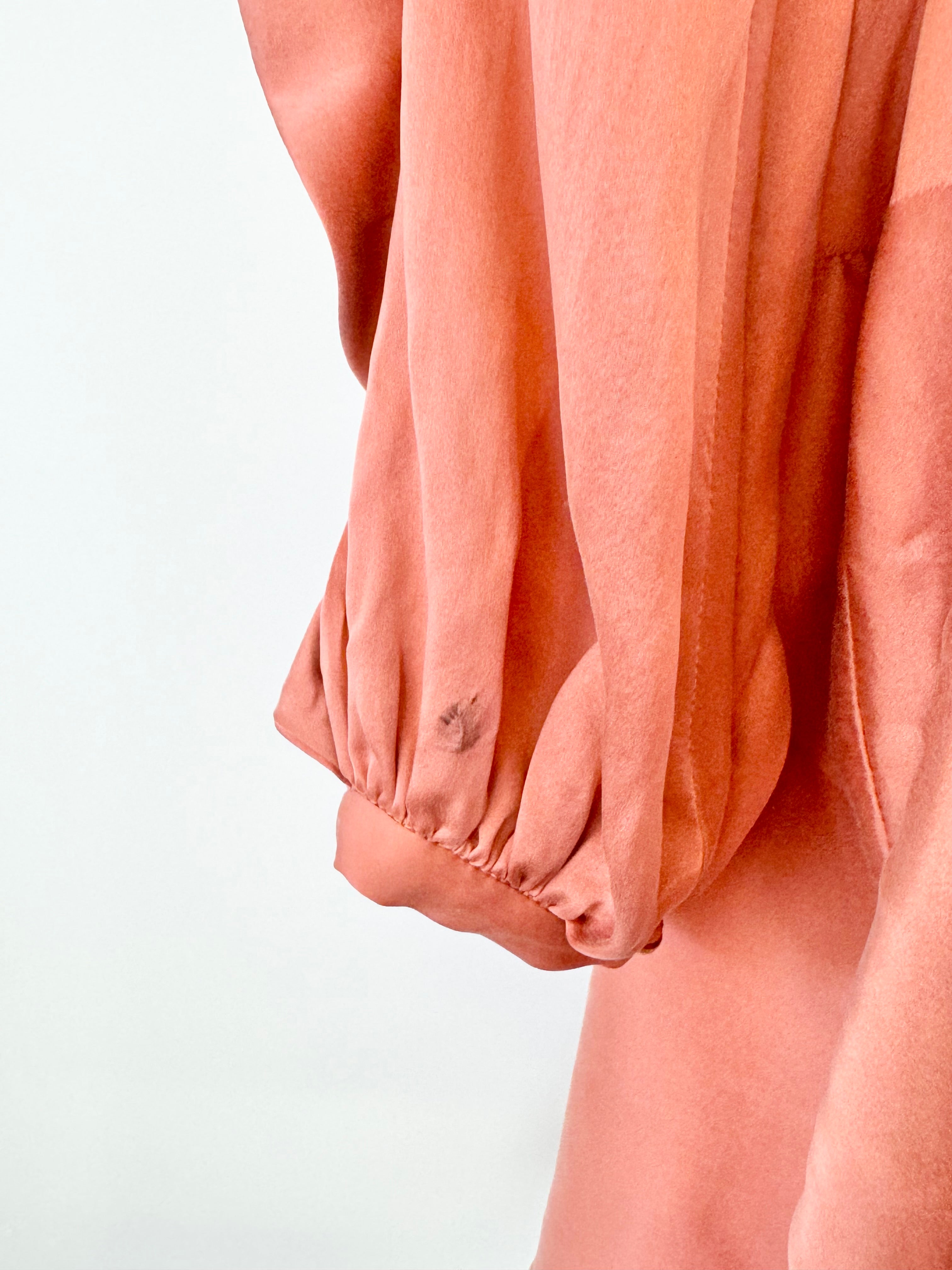 Zimmermann Saffron Silk Wrap Mini Dress - AU10