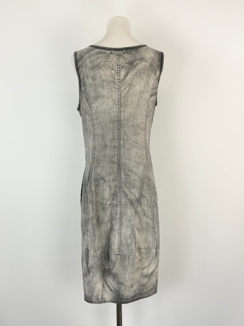 Areline Paris Faded Charcoal Tunic Dress - AU10