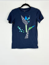 Stella McCartney Kids Navy Blue Applique Top - 14ans