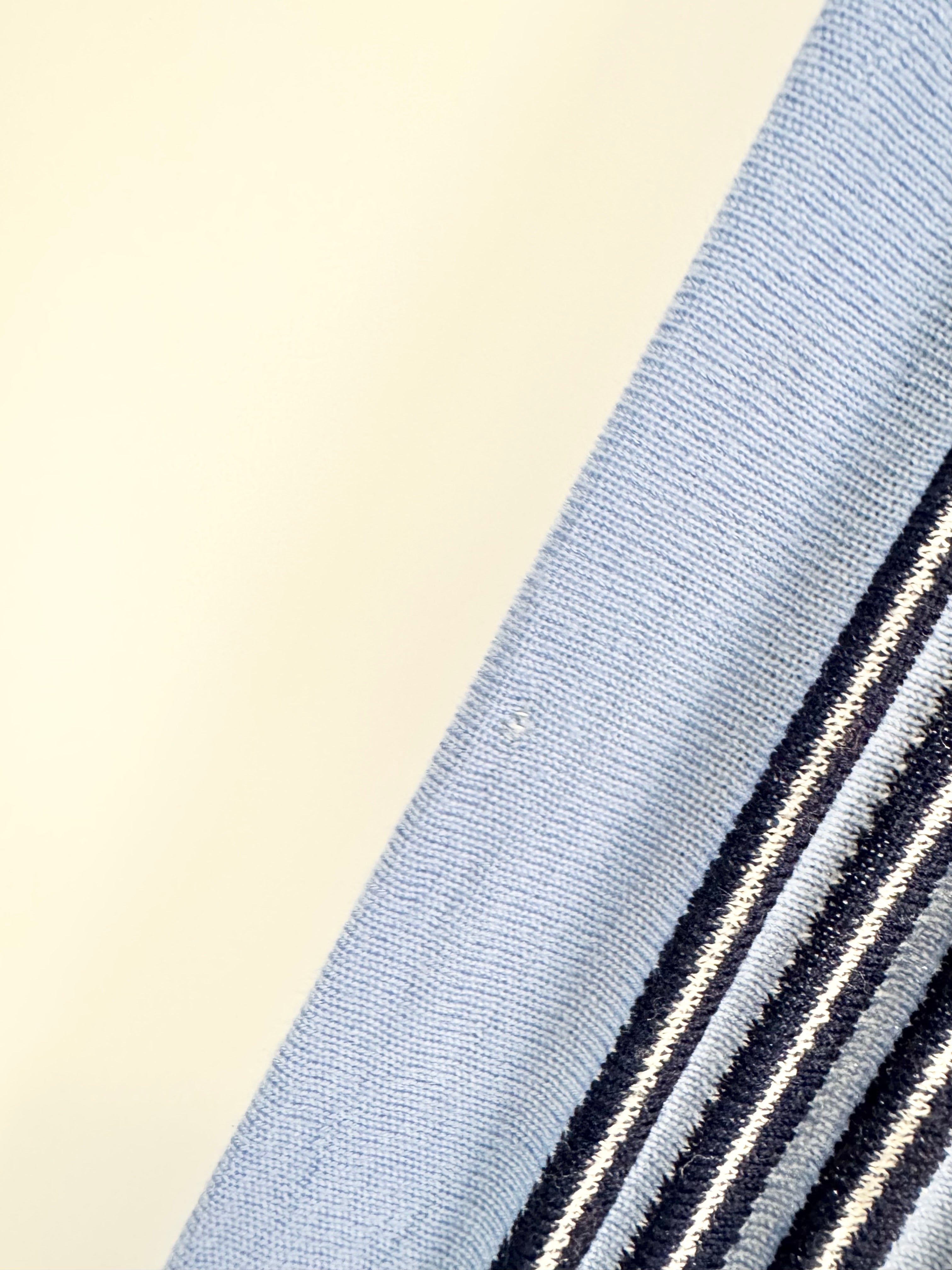 Kenzo Pale Blue Plaid Patterned Knit Cardigan - AU8