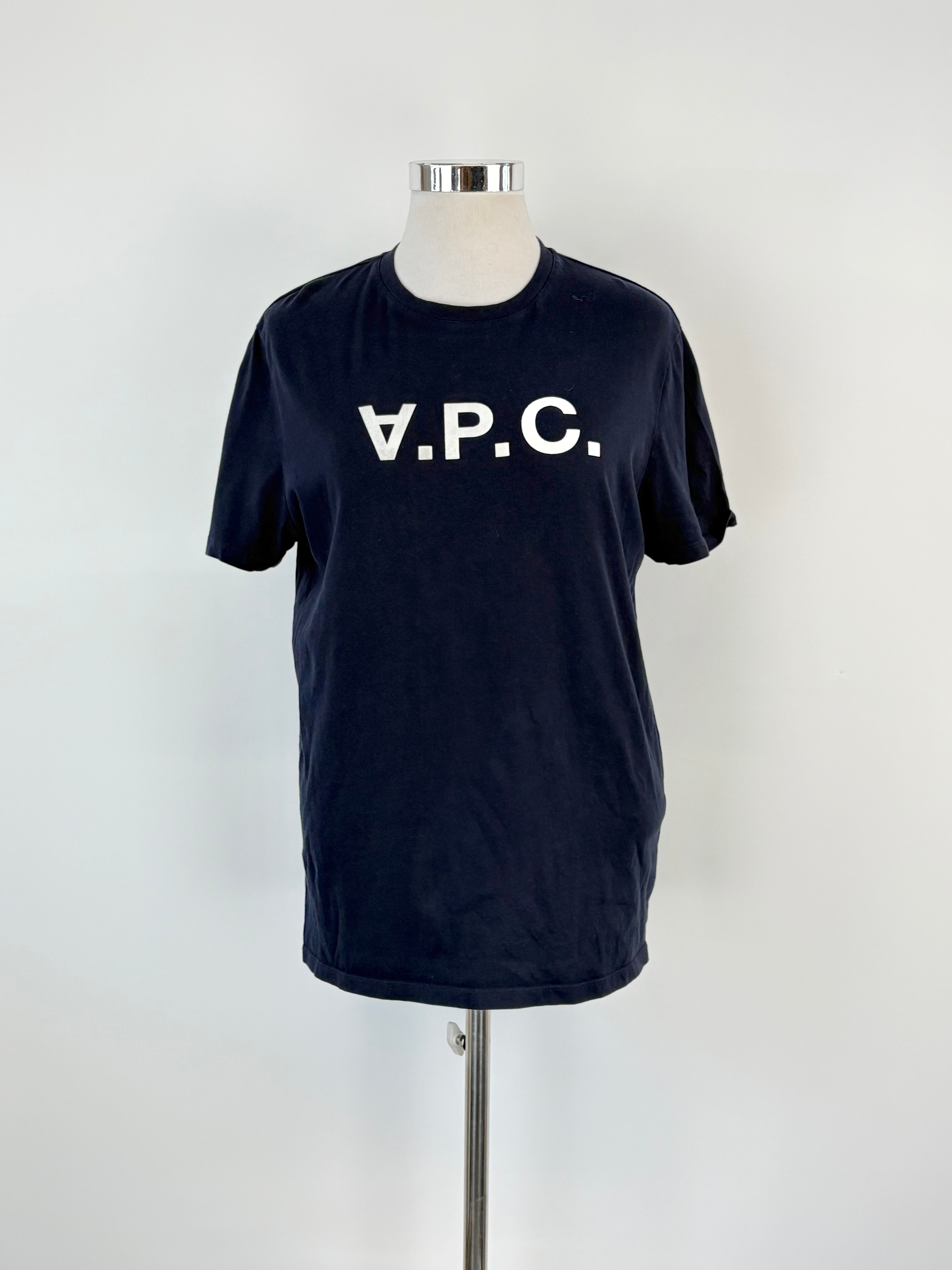 A.P.C. Rue Madame Paris Dark Navy 'VPC' T-Shirt - XL