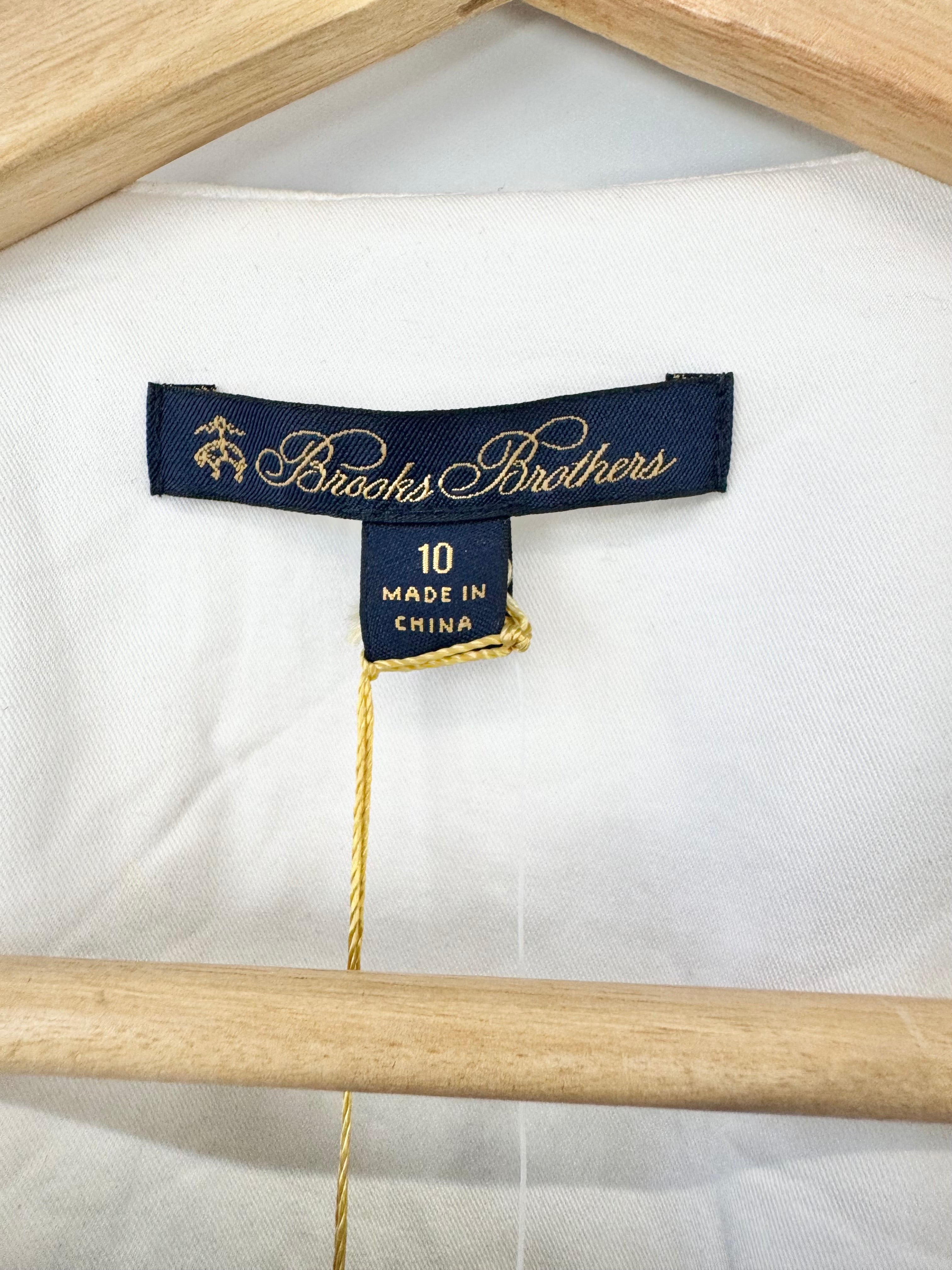 Brooks Brothers Bejeweled White Jacket NWT - AU10