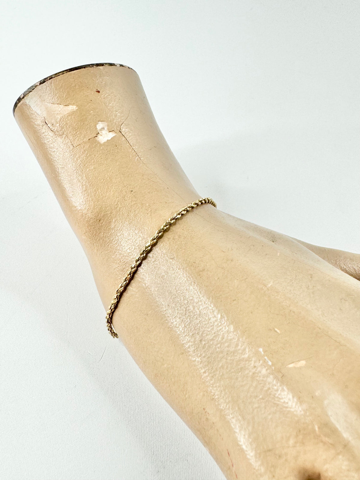14ct Gold Rope Chain Bracelet
