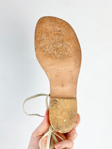 Zomp Off White Strap Sandals - 7