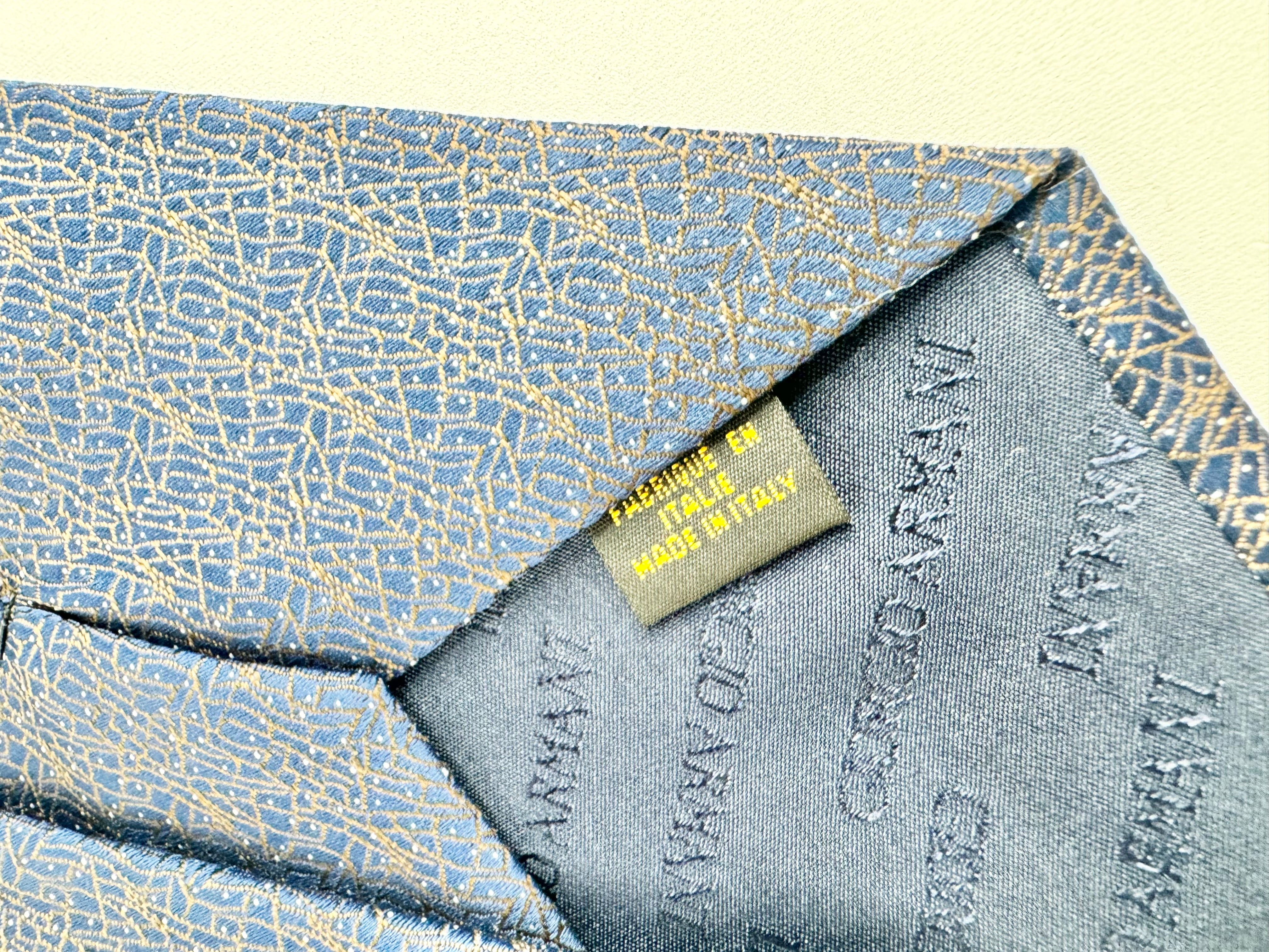 Giorgio Armani Blue Silk Tie