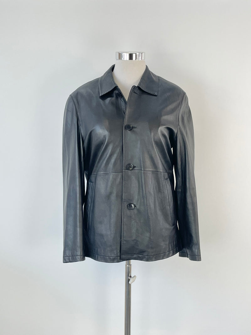 Monza by Eren Black Leather Jacket - AU12