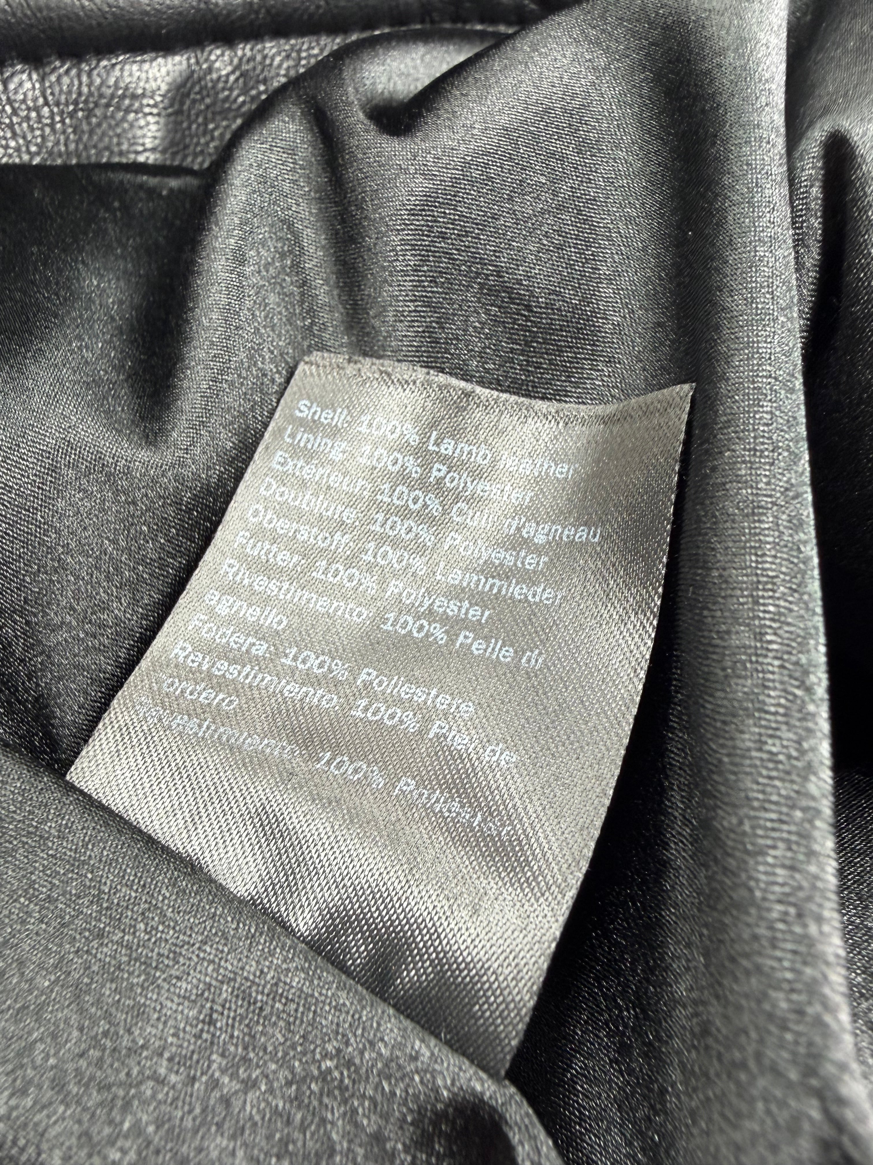 Second Female Black Tailored Leather Skirt - AU8/10