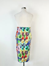 Max & Co Jewel Tone Patterned Pencil Skirt - AU14