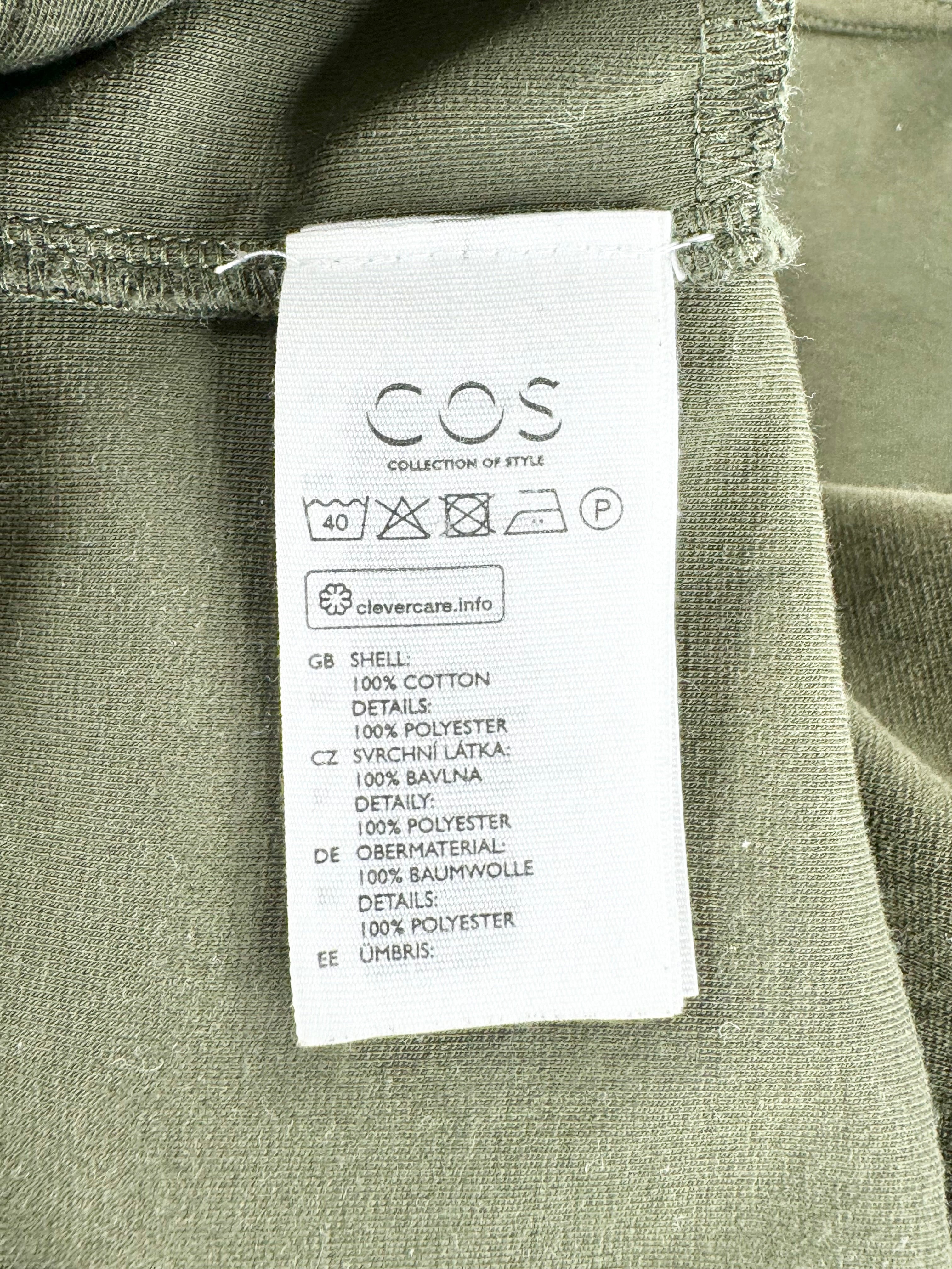 Cos Crocodile Green Cotton Hoodie - AU10