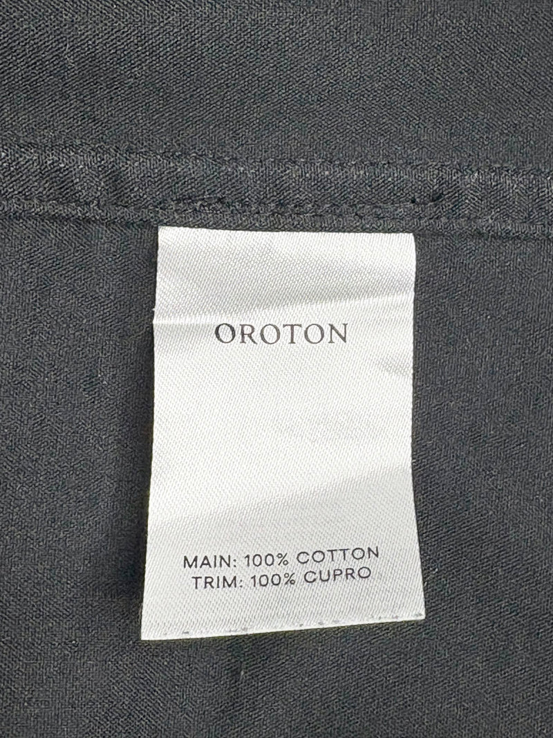 Oroton Black Denim Wrap Skirt - AU8