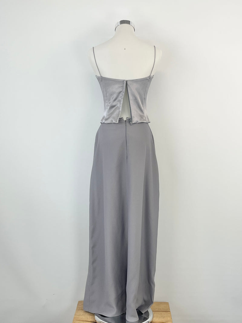 Vintage Mariana Hardwick Silver 2pc Top & Skirt - AU6/8