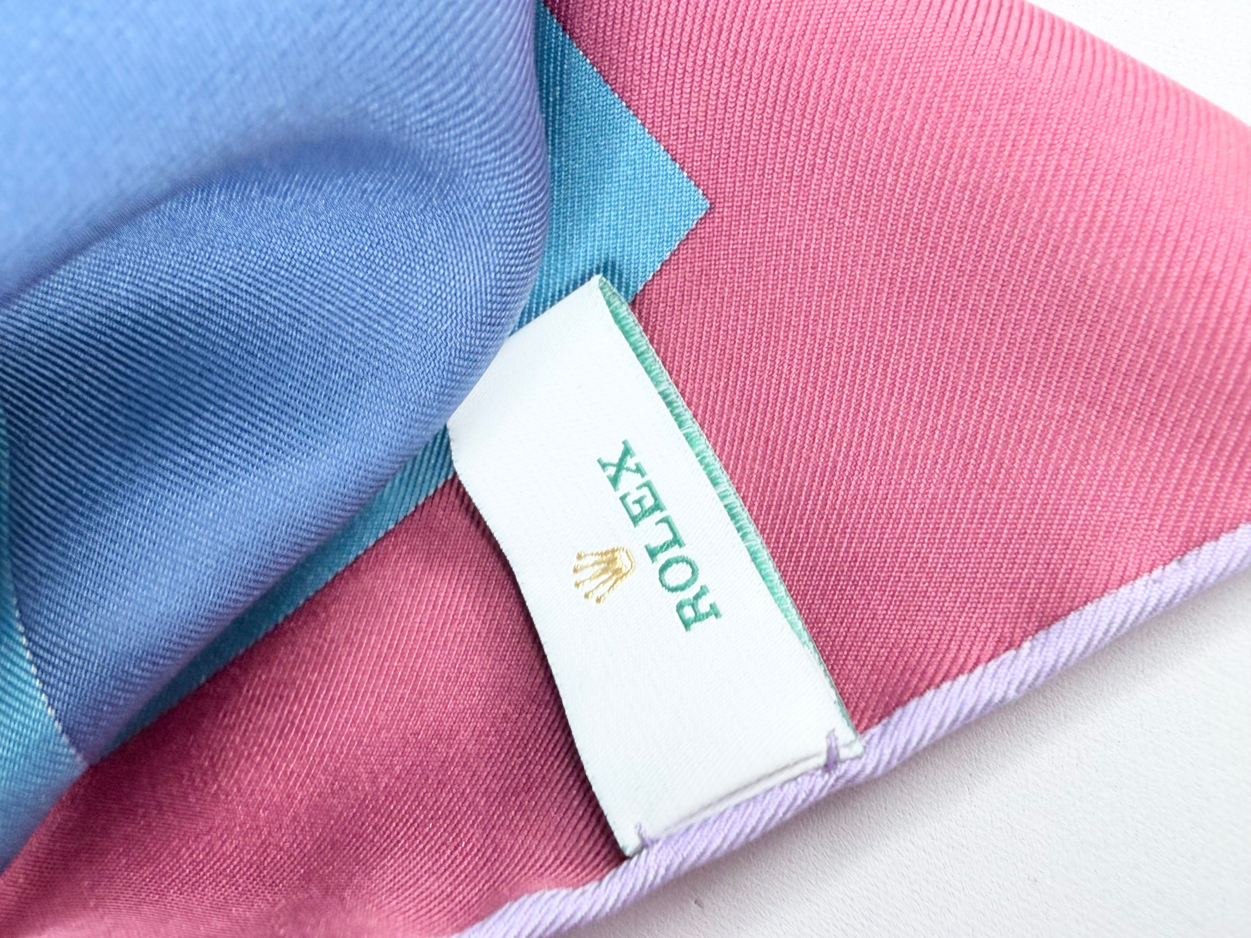 Rolex Silk Hand Rolled Tennis Scarf