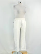 Emporio Armani White Padded Tracksuit Pants - M