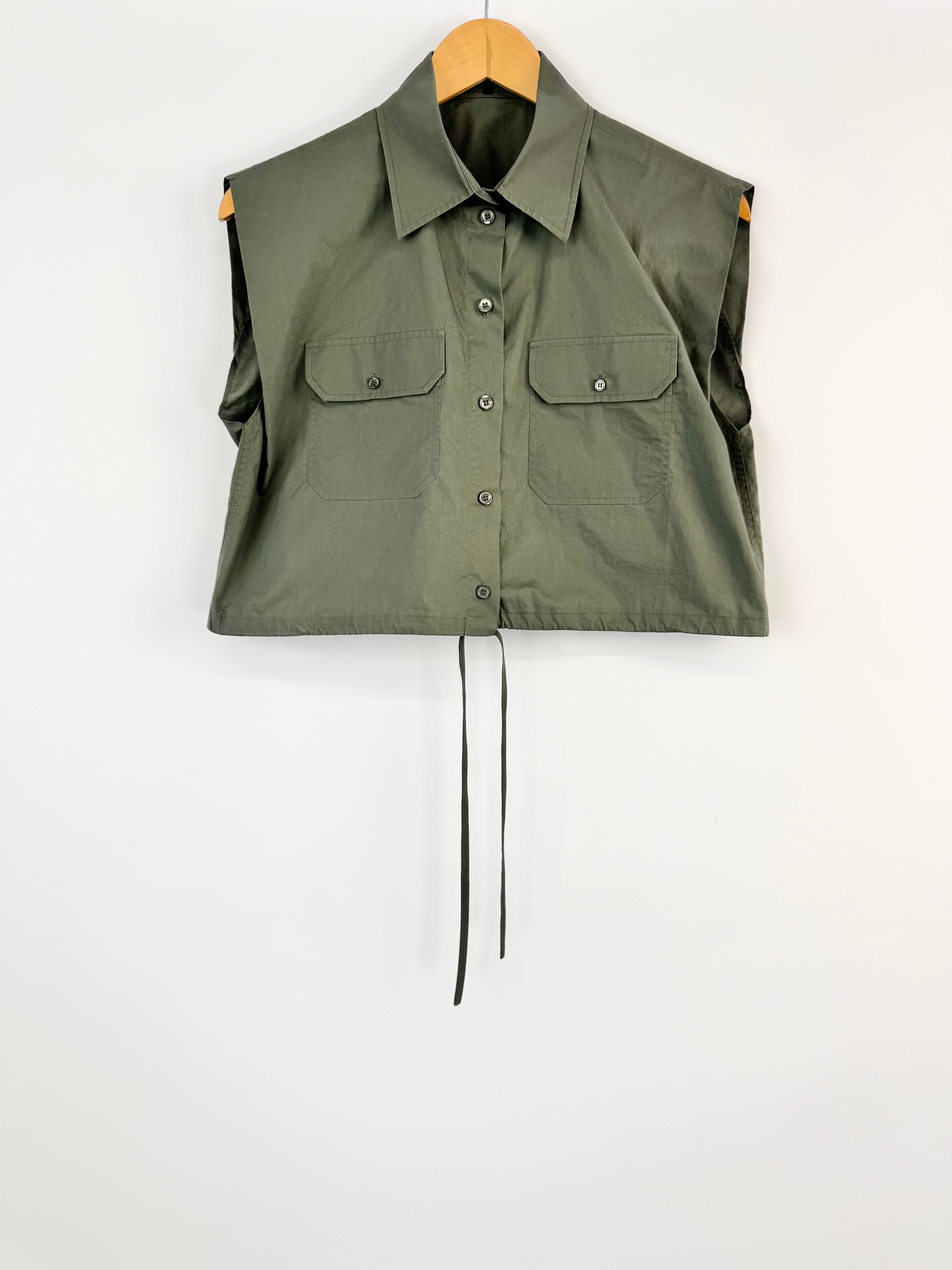 MFW Scanlan Theodore Drawstring Sleeveless Crop Top - AU12/14