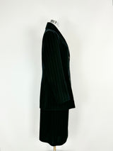 Vintage 80s Jil Sander Wool & Silk Blend Pinstripe 2 Piece Suit - AU10