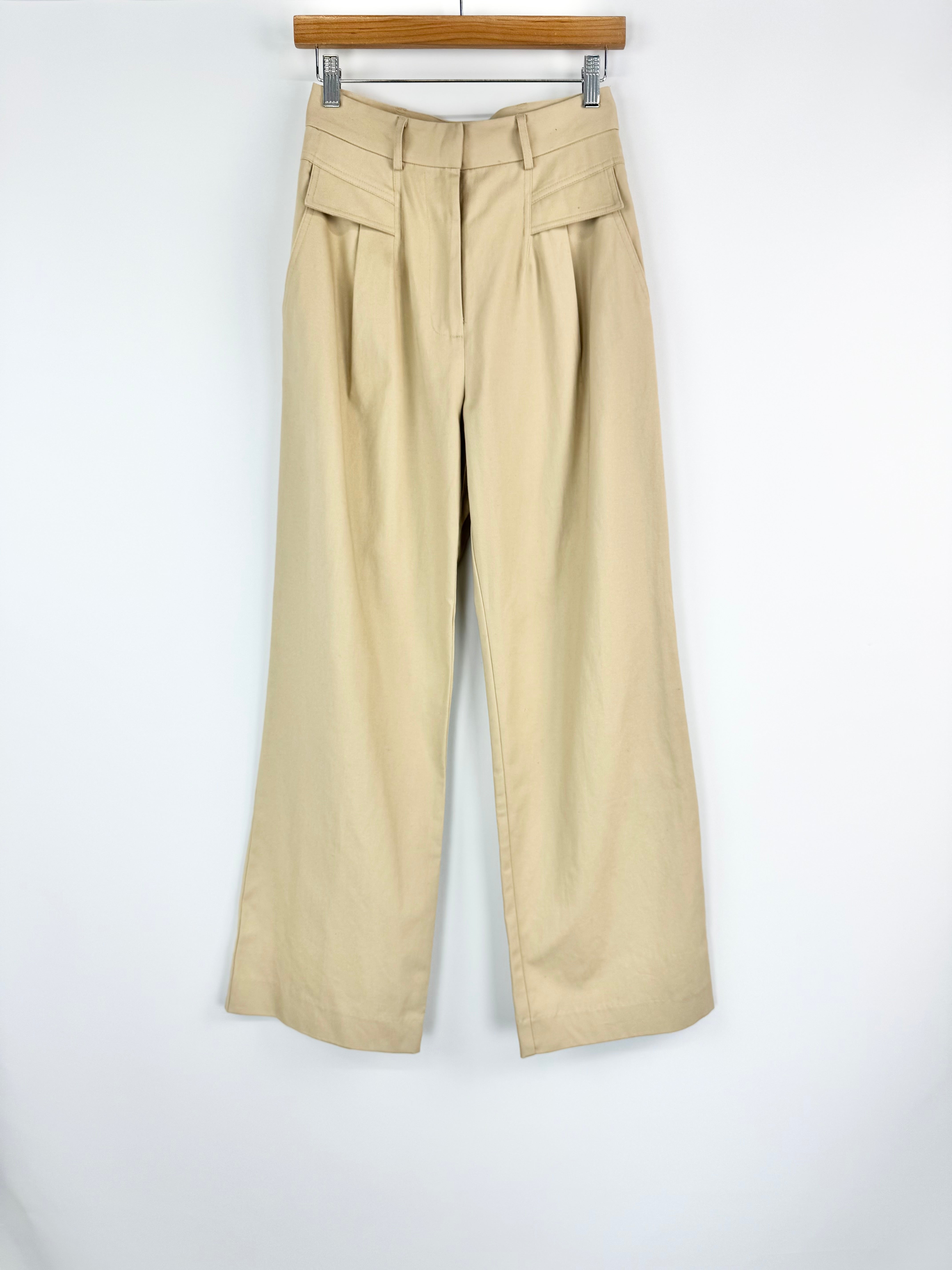 Bec + Bridge 'Talia' Beige Wide-Leg Pants NWT - AU8