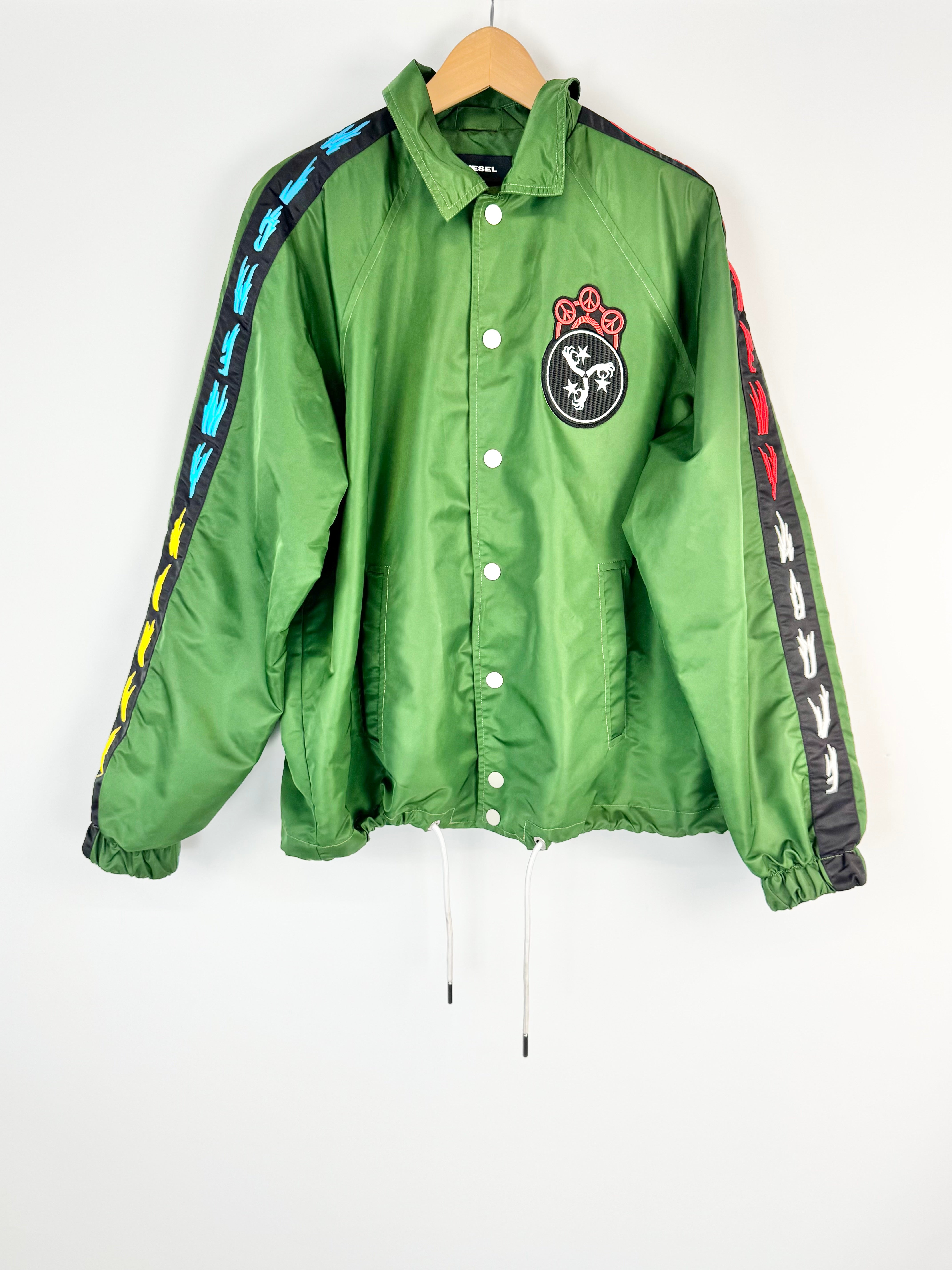 Diesel Green 'Akito' Embroidered Jacket - M