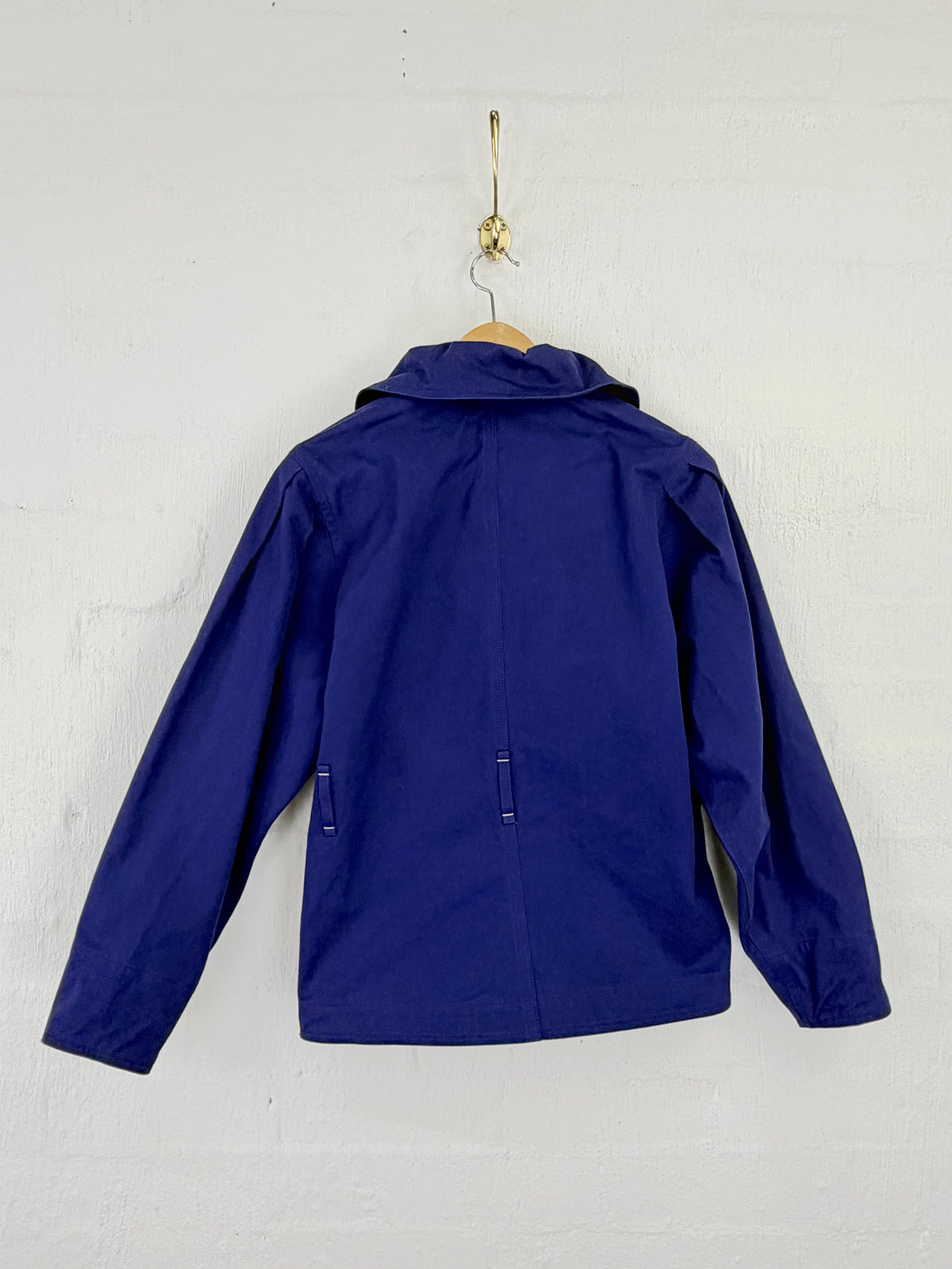 Isabel Marant Electric Blue 'Dipazo' Ruffled Cotton-Twill Jacket - AU8