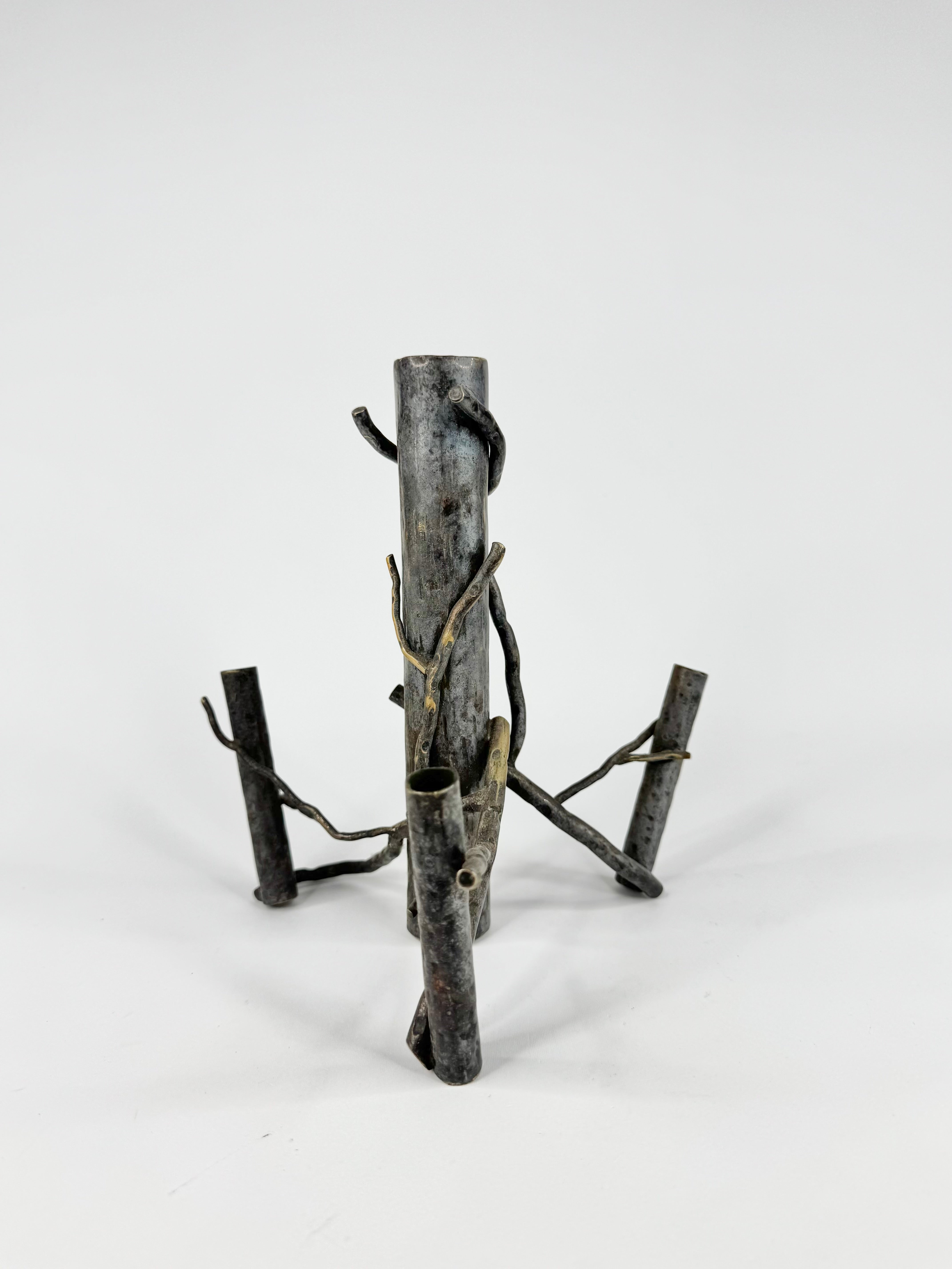 Abstract EPNS Candle Holder